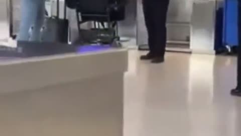 Airlines Attendant Catches Hands