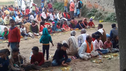 Public eating food