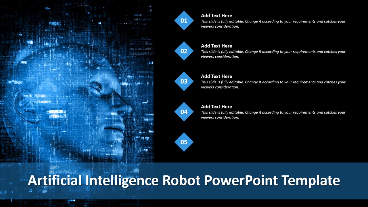 Artificial Intelligence Robot PowerPoint Template