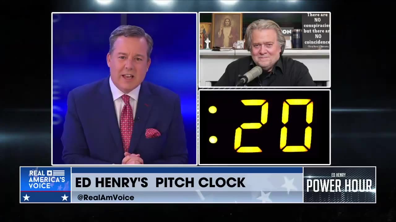 @SteveBannon joins @edhenry for some fast paced Q&A on today’s Power Hour Pitch Clock