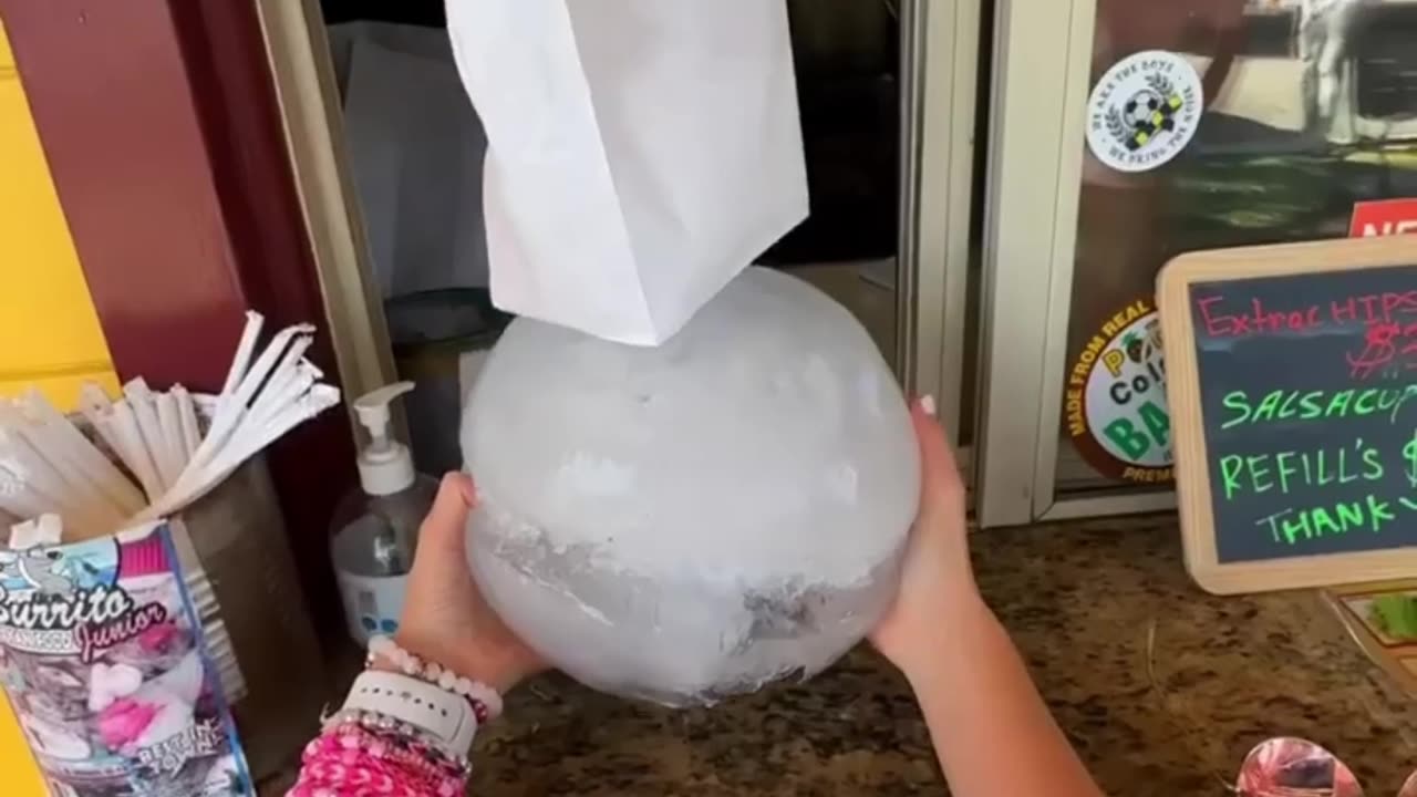 time pass with the ice ball