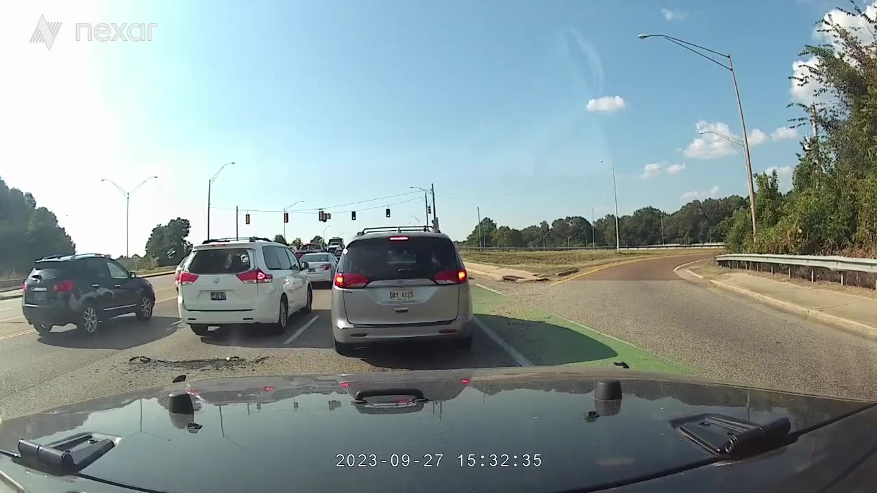 Window Falls Out Of Car