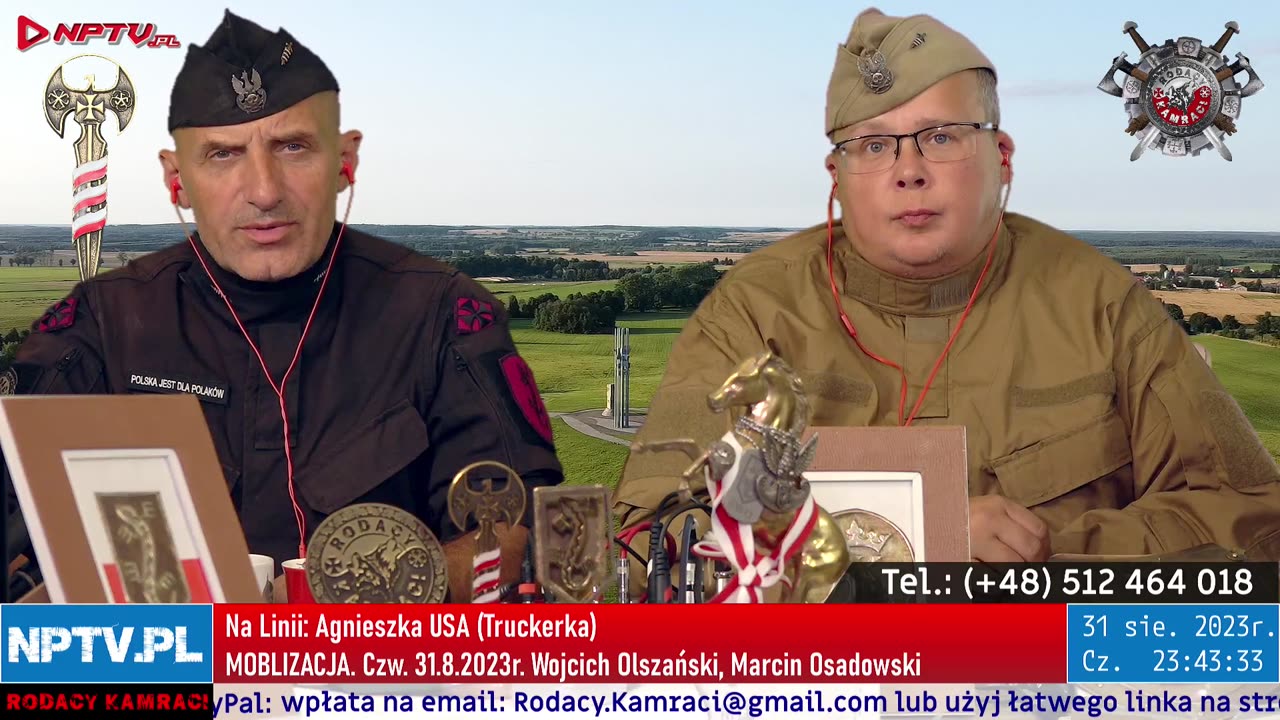 Rodacy Kamraci. 2023.08.31. Mobilizacja. Wojciech Olszański, Marcin Osadowski. NPTV.