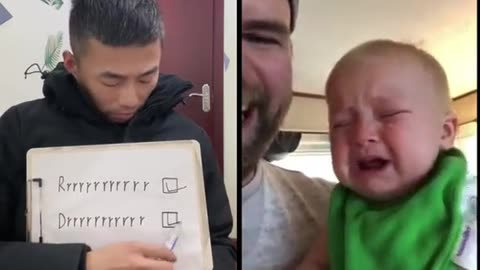 Funny baby video 😂