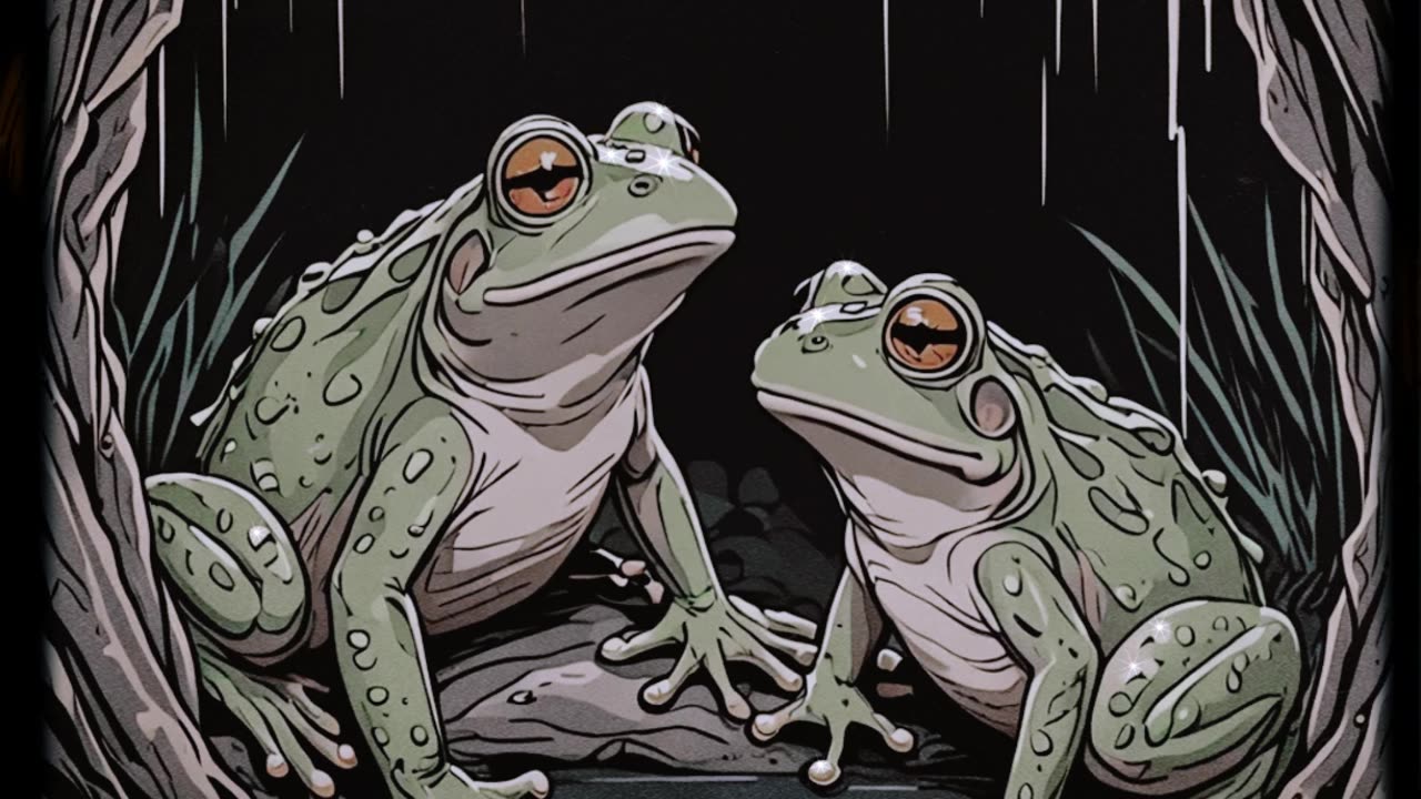 A group of frogs