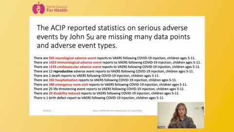 Severe adverse events in children 5-11 - A VAERS analysis by Dr. Jessica Rose