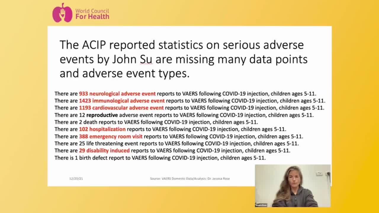 Severe adverse events in children 5-11 - A VAERS analysis by Dr. Jessica Rose