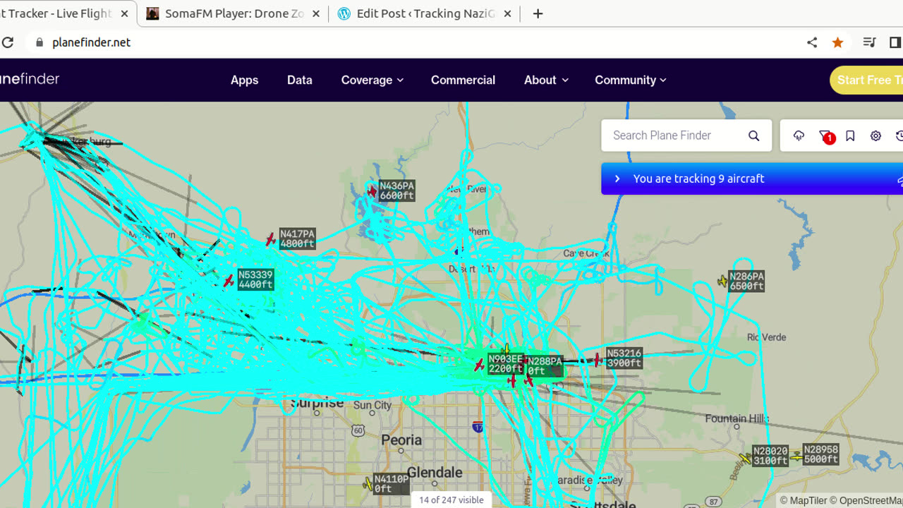 N53339 N417PA - Mormons Chinese Bird Mafia over Northwest Phoenix