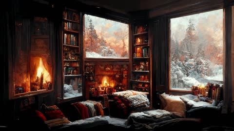 POV: first time visiting your family's old but luxury winter house while oldies playing background.