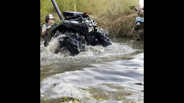 Riding fourwheelers