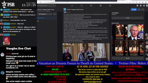 2022-12-27 15:00 EST - The PATRIOTski Tavern: