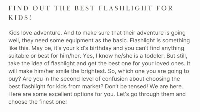 Find Out The Best Flashlight for Kids! | The Kids Point