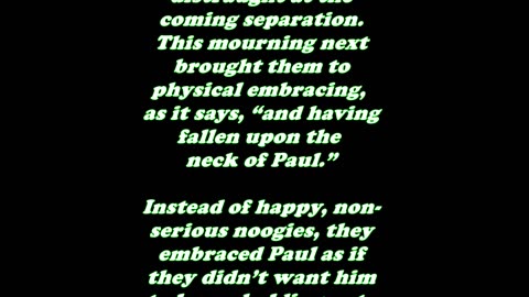 The Book of Acts 20:37 - Daily Bible Verse Commentary
