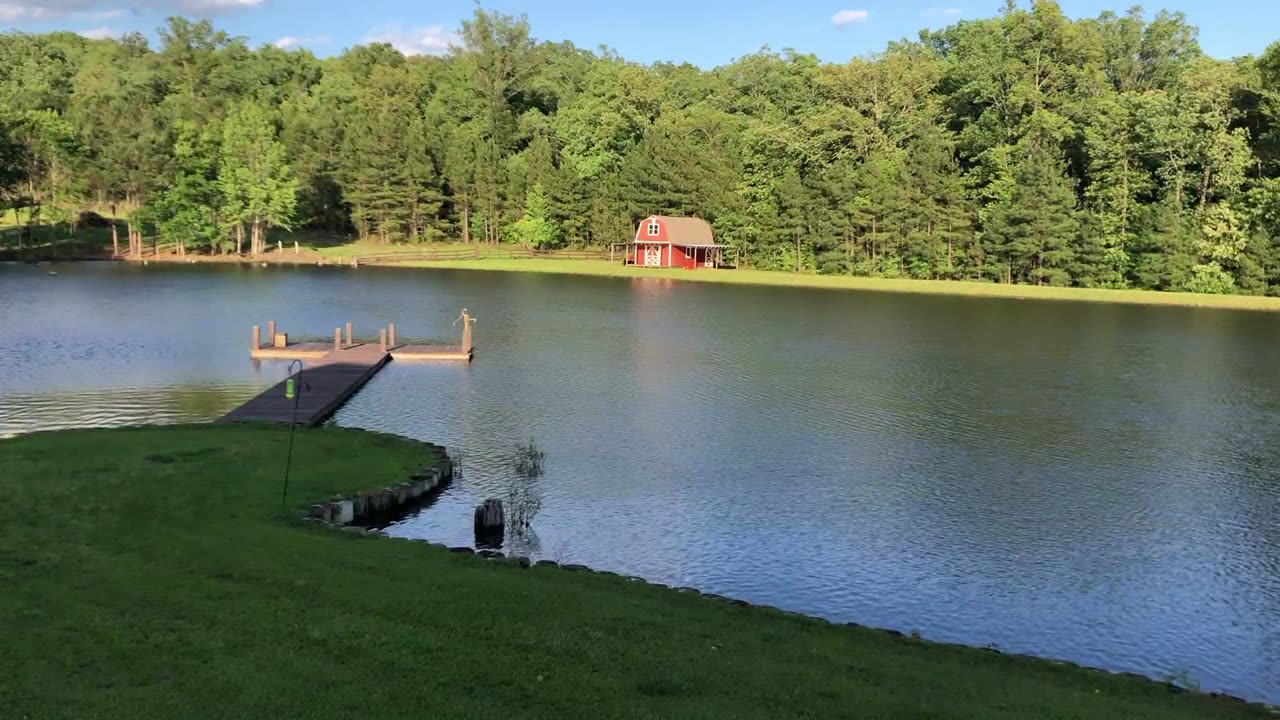 Before & After Transformation Around Main Pond