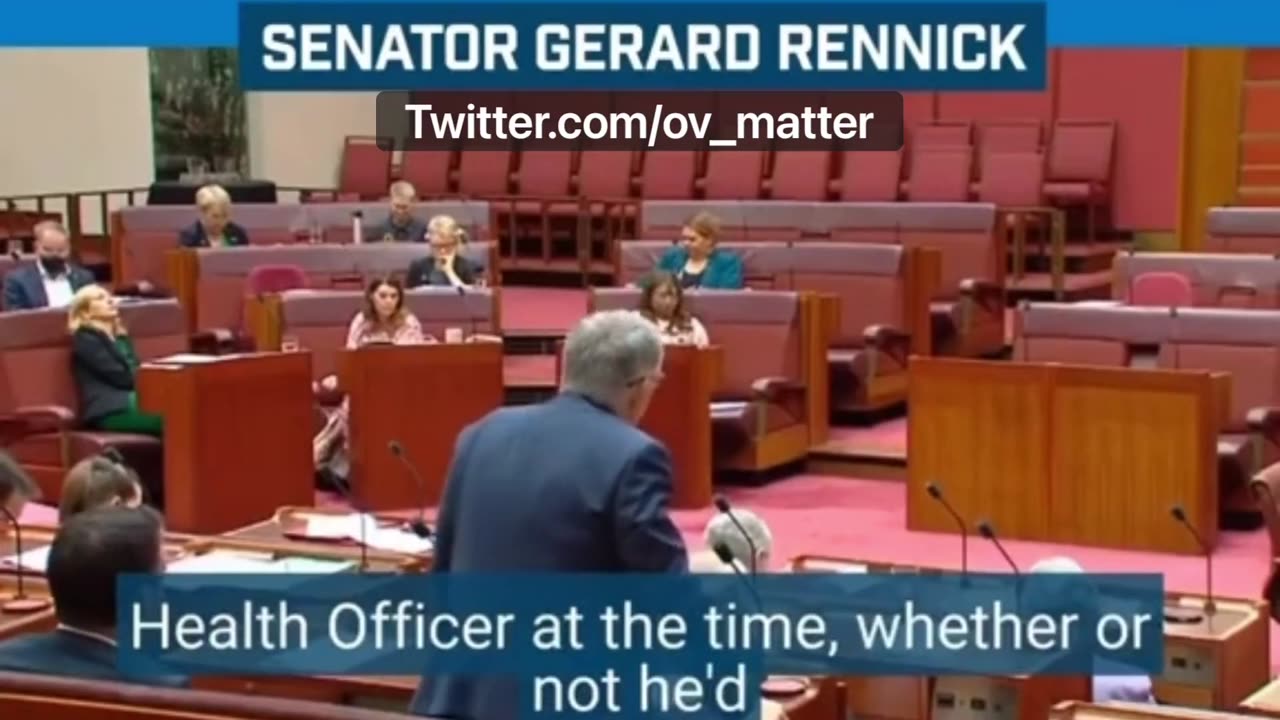 Australian Senator Gerard Rennick on Vaccine Related Deaths