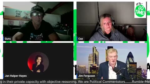Guru and Caz with Jim Ferguson and Dr Jan Halper Hayes Friday 6 September 2024