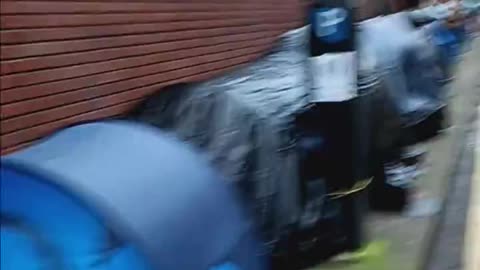 "Migrant Encampment" Dominates Ireland Sidewalks