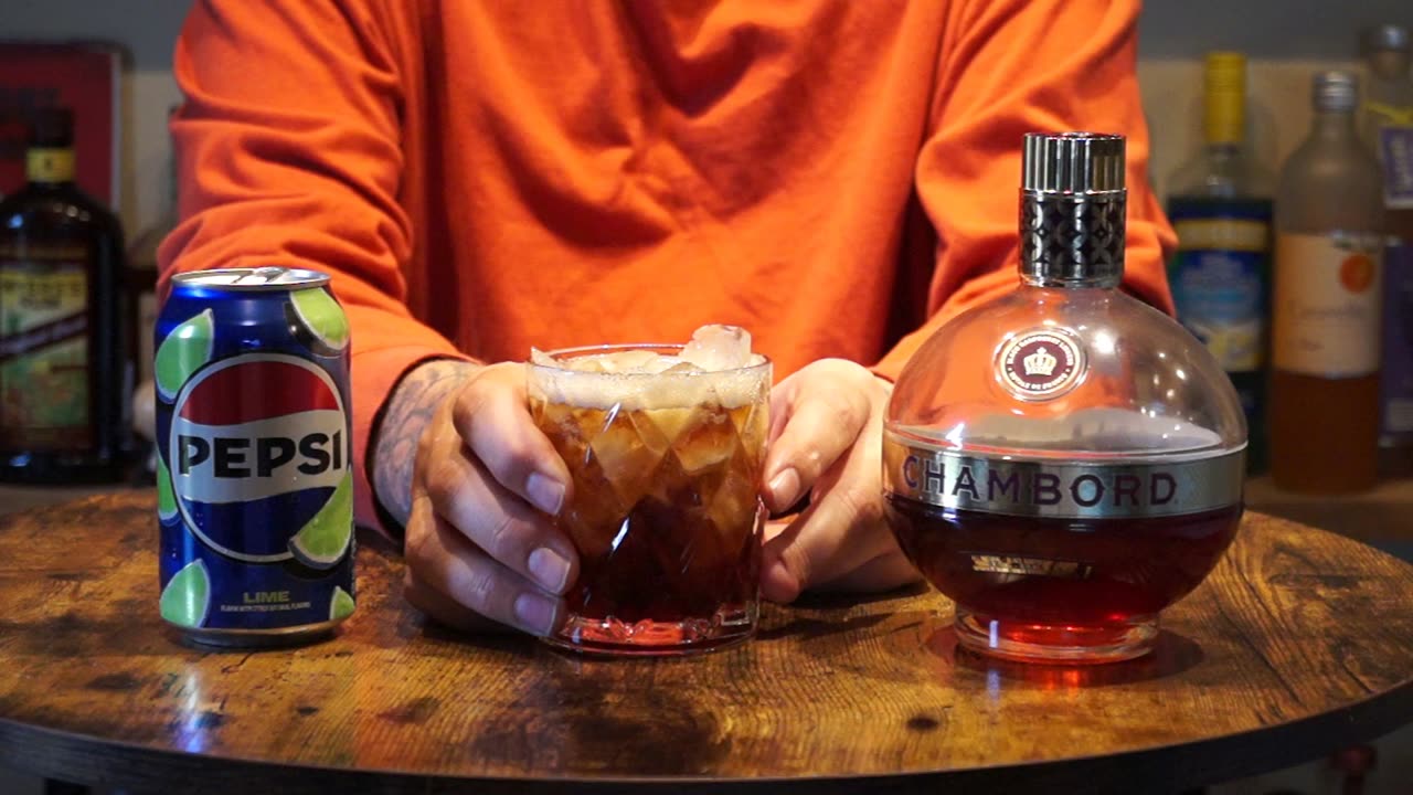 Chambord & Pepsi Lime