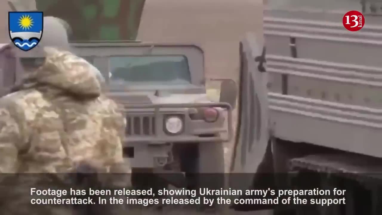 Ukrainian armed forces have released images of Ukrainian fighters preparing for counterattack