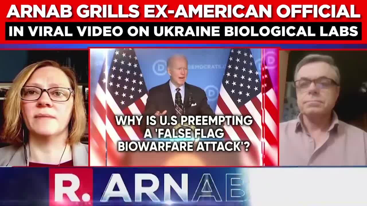 Why Does Ukraine Have Bioweapons Labs? Arnab Grills Ex-American Official On The Debate