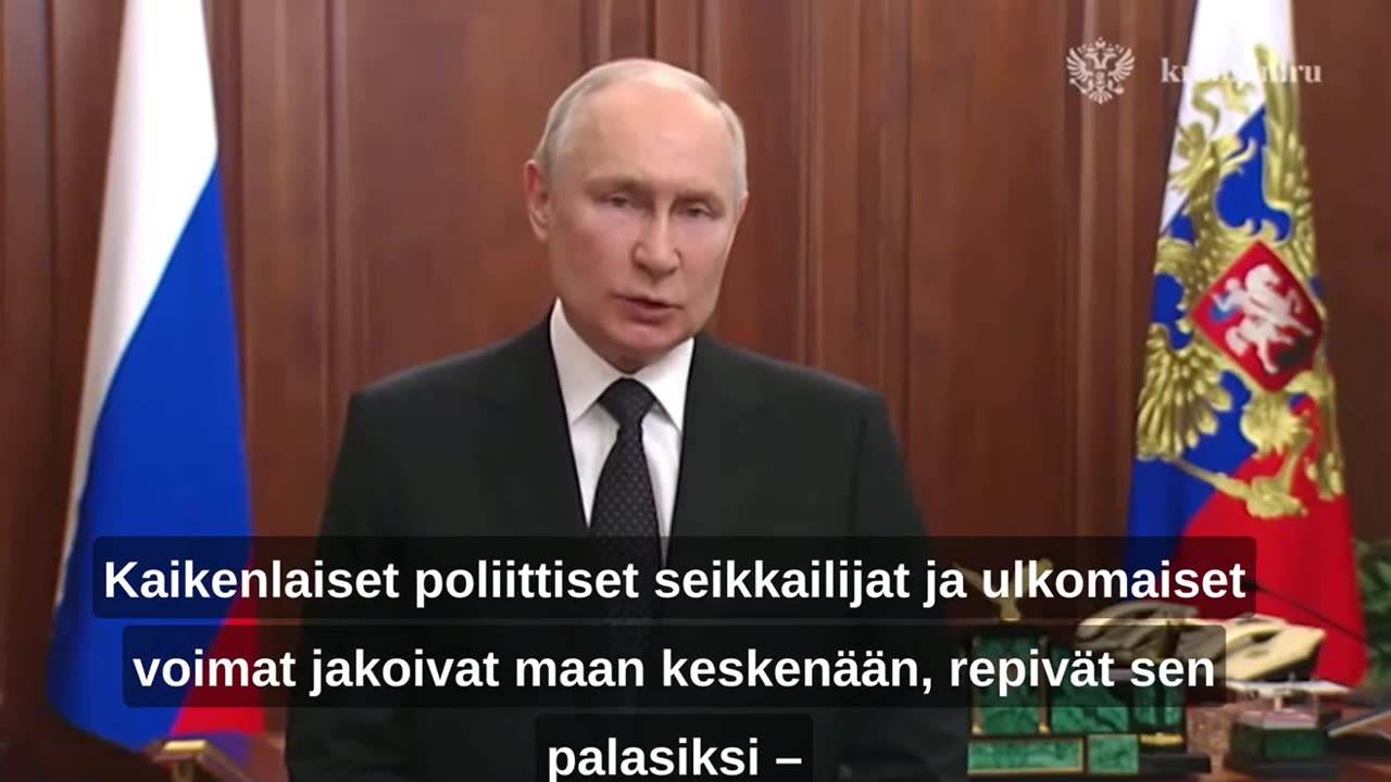 Putinin sotakapina-puhe kokonaan suomeksi (lyhentämätön täydellinen suomennos)