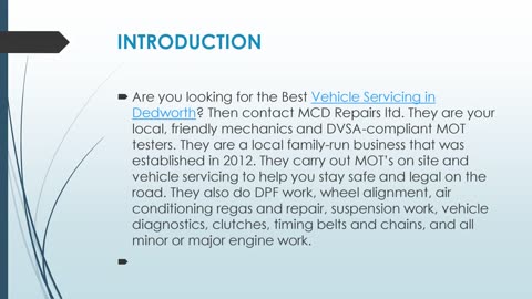 Get The Best Vehicle Servicing in Dedworth.