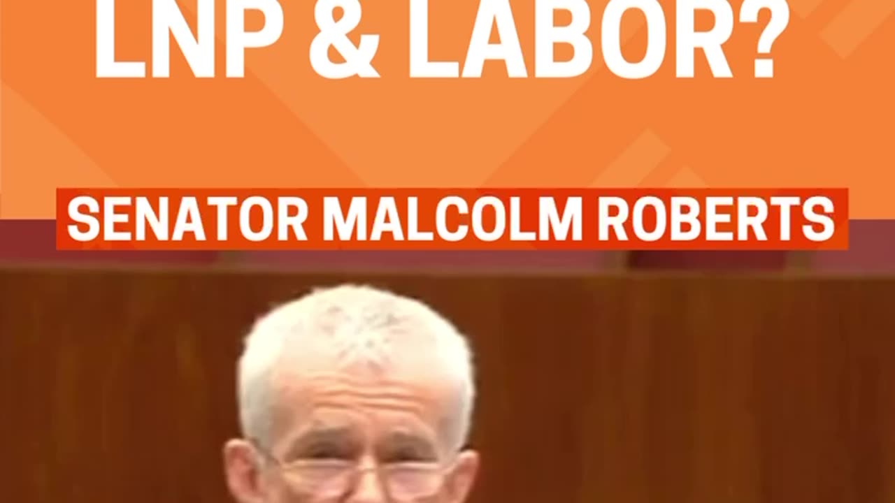 SENATOR MALCOLM ROBERTS ON FIRE!