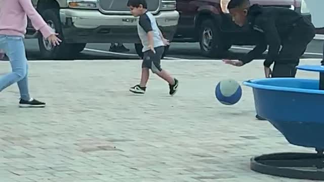 Elijah - playing at church. January 16, 2022