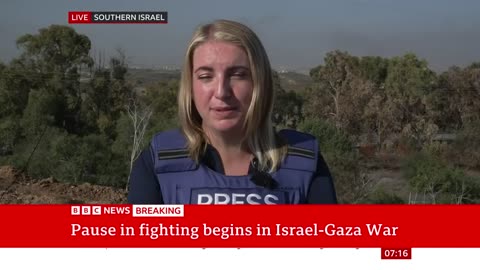 Israel and Hamas begin four-day pause in fighting _ BBC News