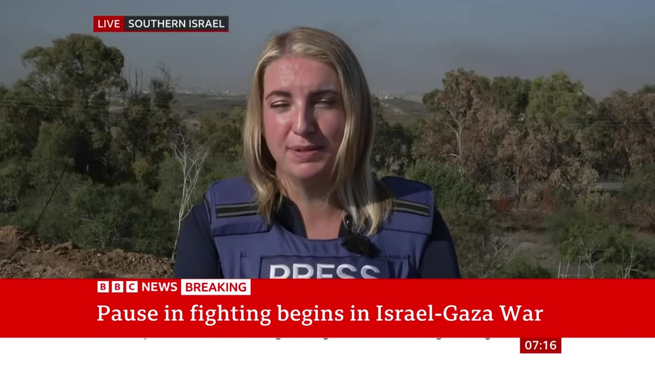 Israel and Hamas begin four-day pause in fighting _ BBC News