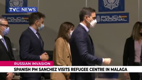 (SEE VIDEO) Spanish PM Sanchez Visits Refugee Centre in Malaga