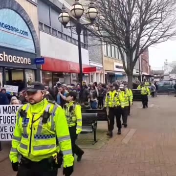 The people of Carlisle hit the streets today against hotels in their area being used...