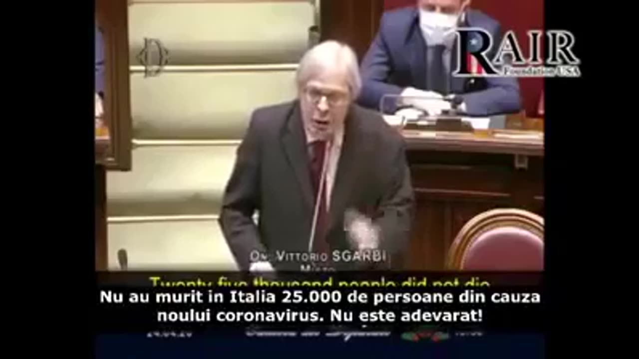 Despre corona virus in parlamentul italian