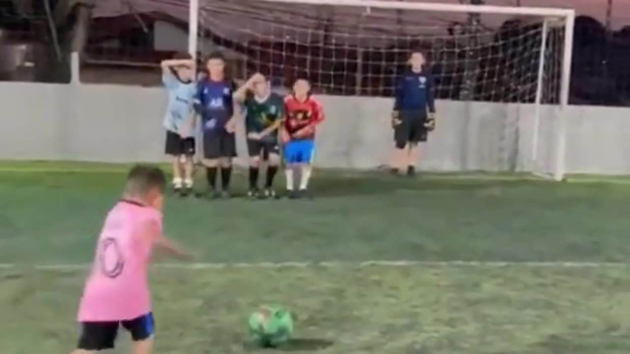 What a goal by kid