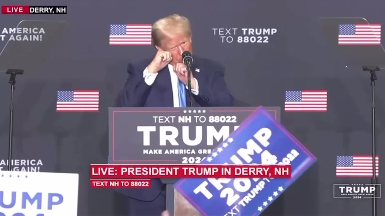 Trump Tells You What He Would Do to Biden - Hit Him In His "Fake Nose".