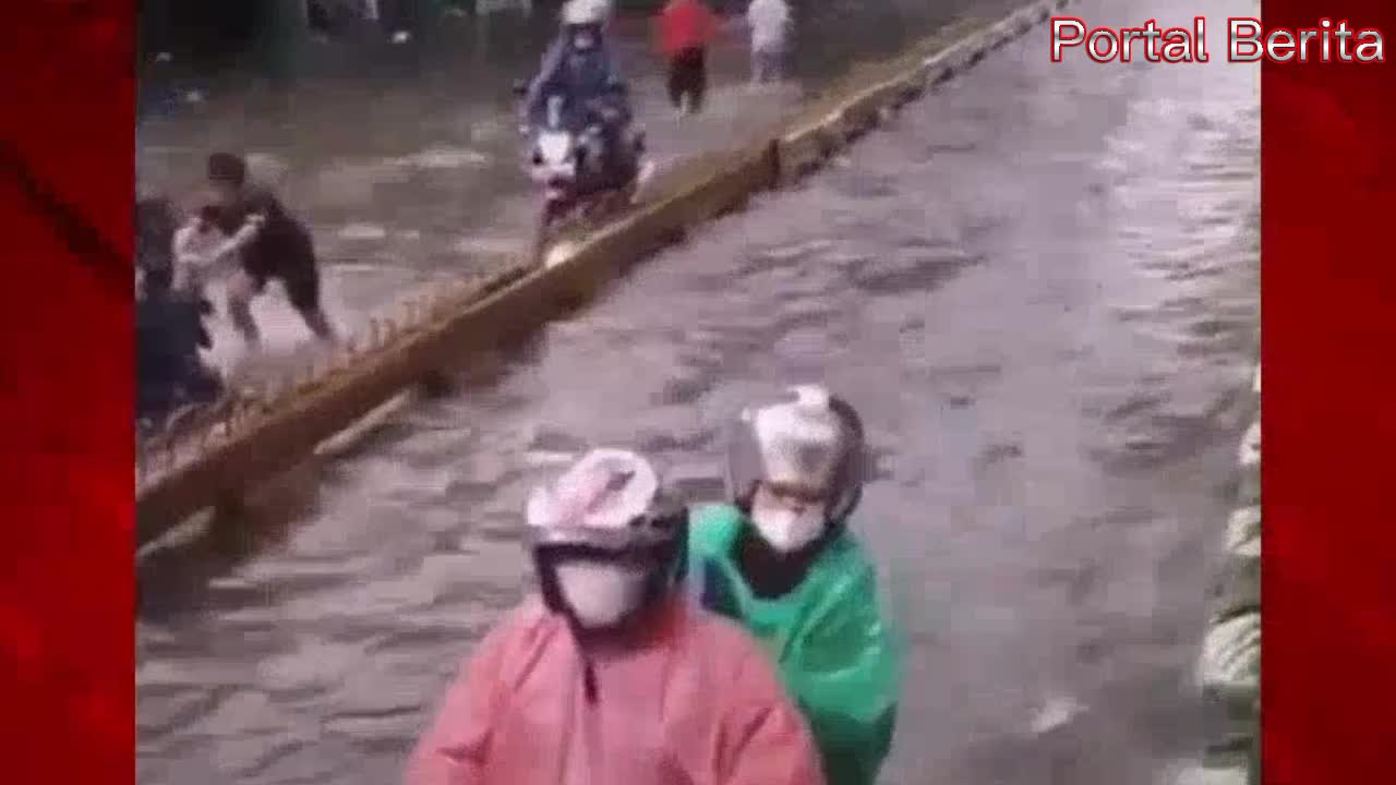 Floods And Storms Just Happened In The City Jakarta