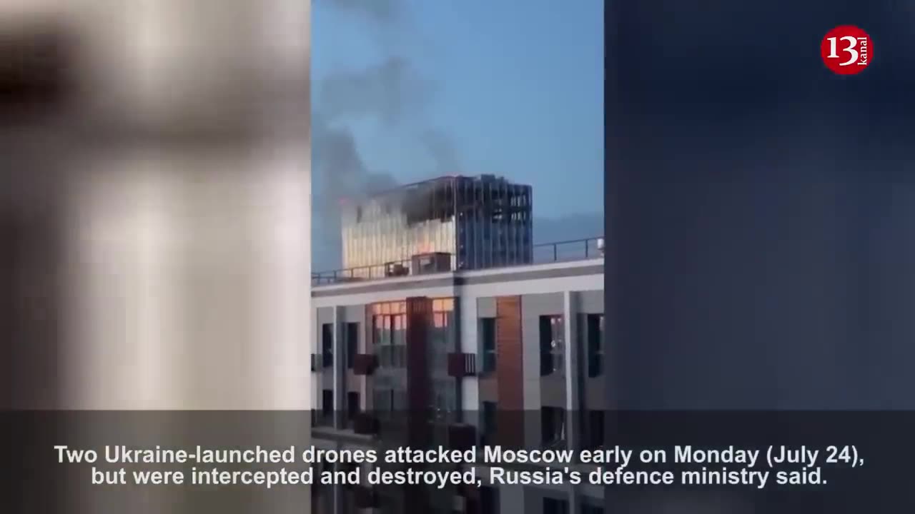 Drone attack on Moscow - two buildings are damaged