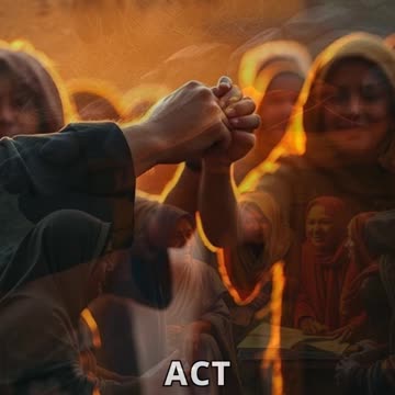 Krishna Lifting Govardhan Hill Strength in Unity