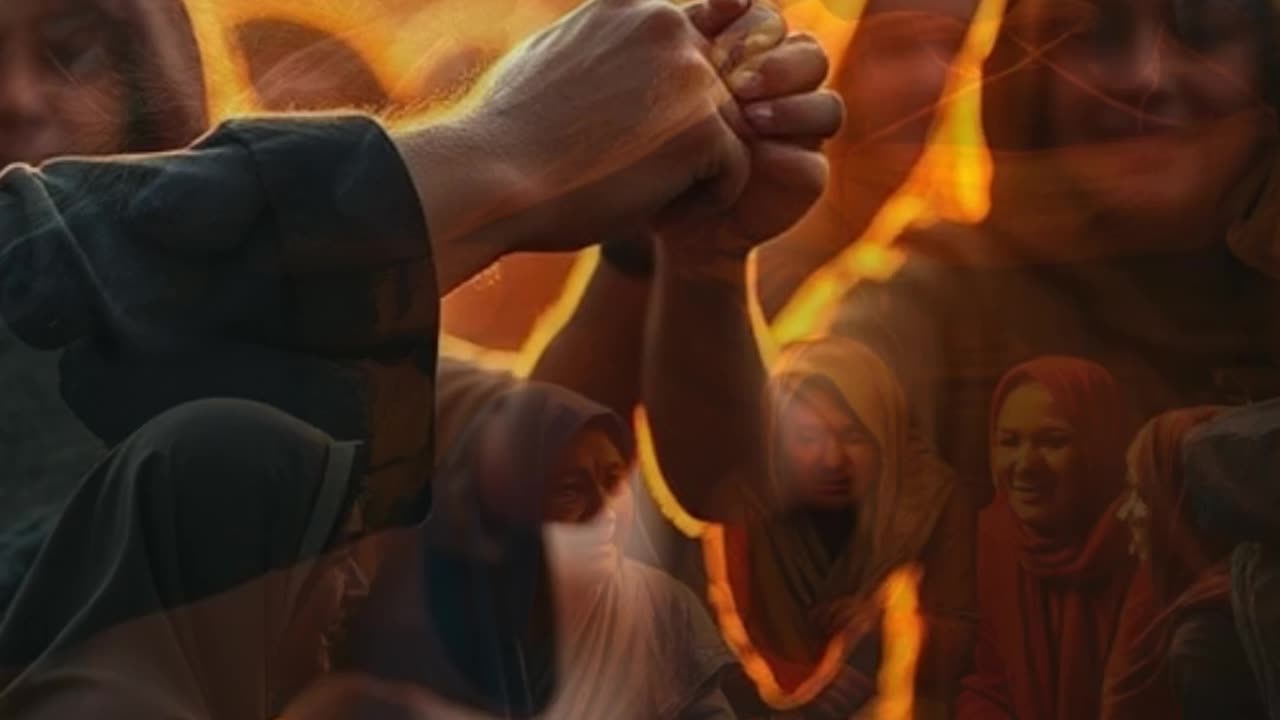 Krishna Lifting Govardhan Hill Strength in Unity