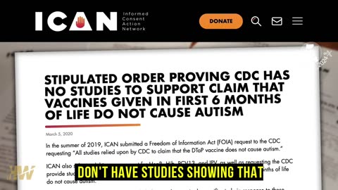 They don't have studies showing that the vaccines don't cause autism