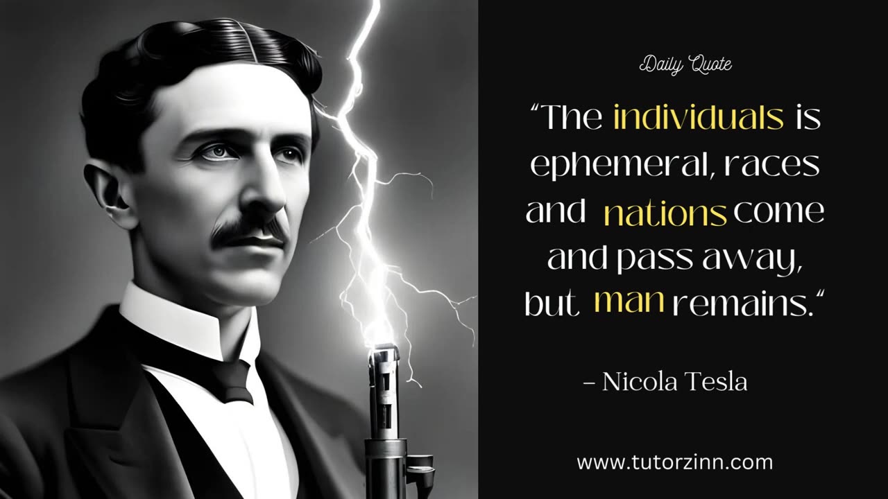 Nikola Tesla's Quote that has Deep meaning. #motivation #inspiration #quotes #viral