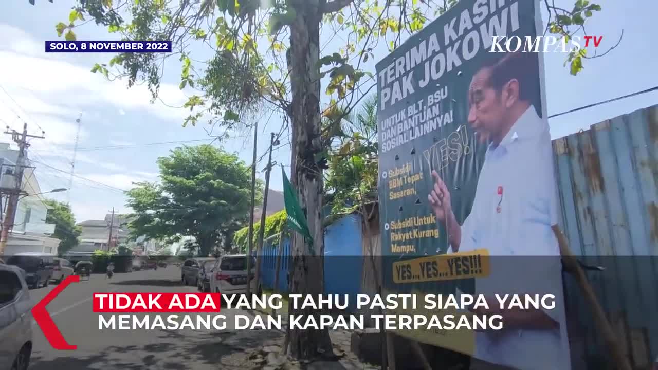 Baliho Bertuliskan Terima Kasih Jokowi Tersebar di Solo, Ini Kata Gibran
