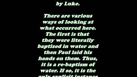 The Book of Acts 19:5 - Daily Bible Verse Commentary