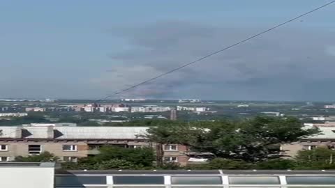 Luhansk region. Winter mountains. Minus another warehouse with ammunition from the occupiers. Gl