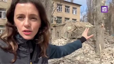 From a direct hit, one of the buildings of the college in Melitopol was completely destroyed