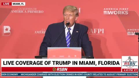 Trump at Hispanic Leadership Conference in Miami, FL - 10/5/22