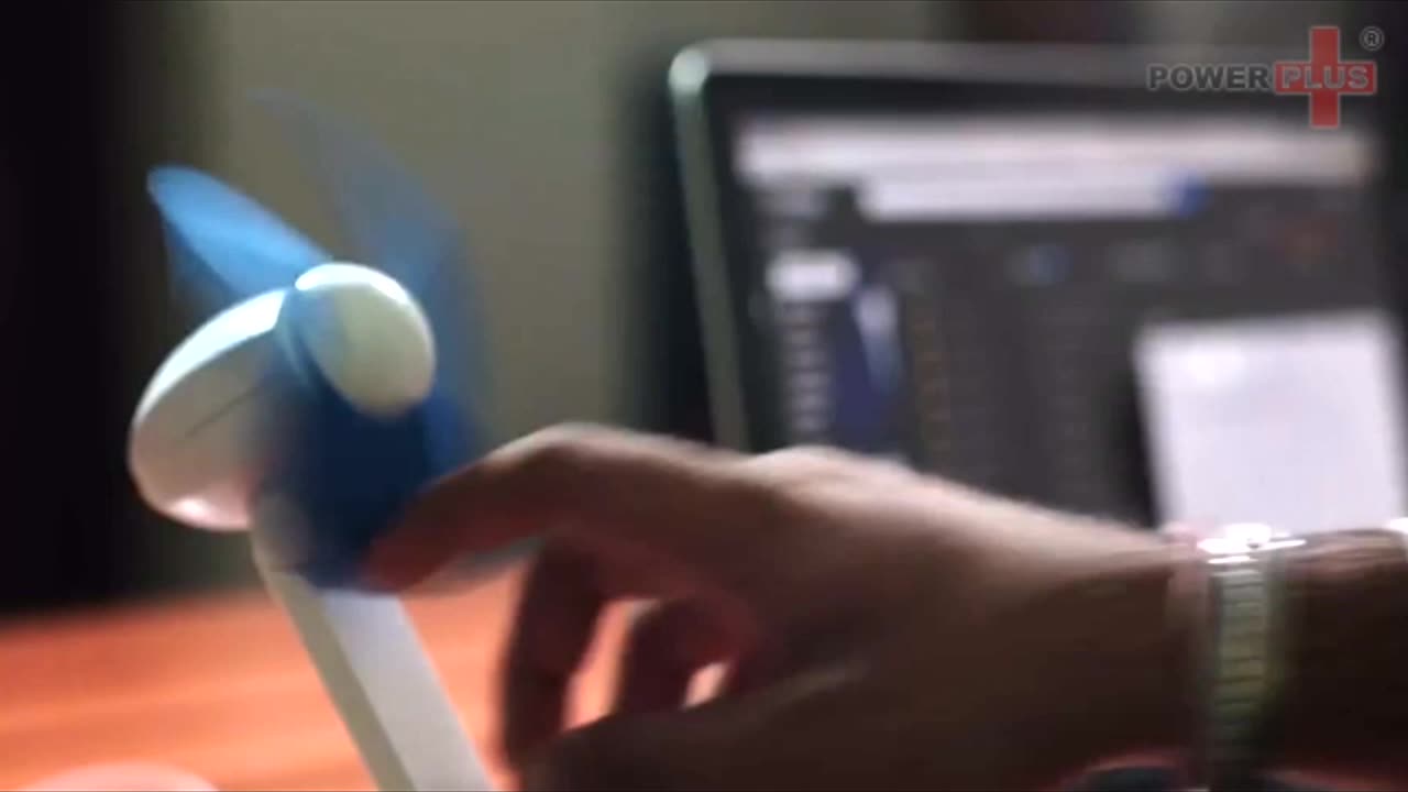 Folding Table USB Fan With Safety Blades And USB Cable