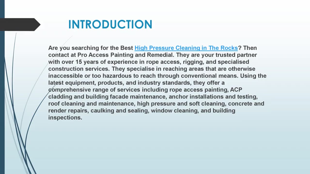 Looking for the best High Pressure Cleaning in The Rocks