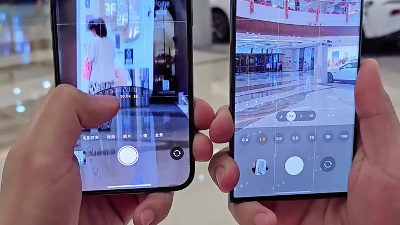 iPhone 14 Pro Max vs Galaxy S23 Ultra 10x telephoto comparison... #shorts