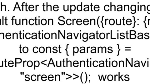 Why can I not pass parameters into another screen with react tabs navigation